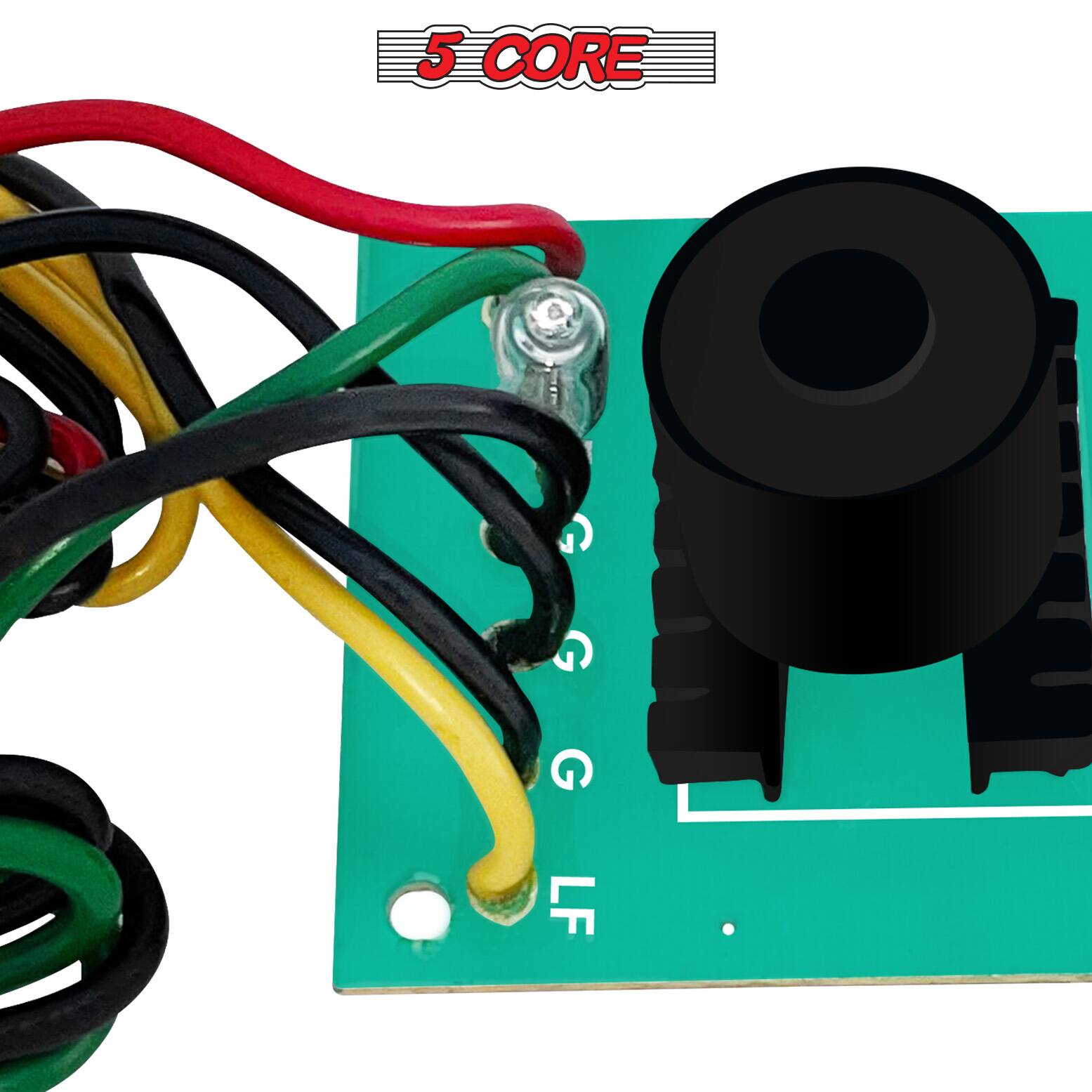 Angle. 5 CORE - 5Core Professional 2 Way Passive Crossover Network High Performance & Low Resistance Air Core Coil - Green.