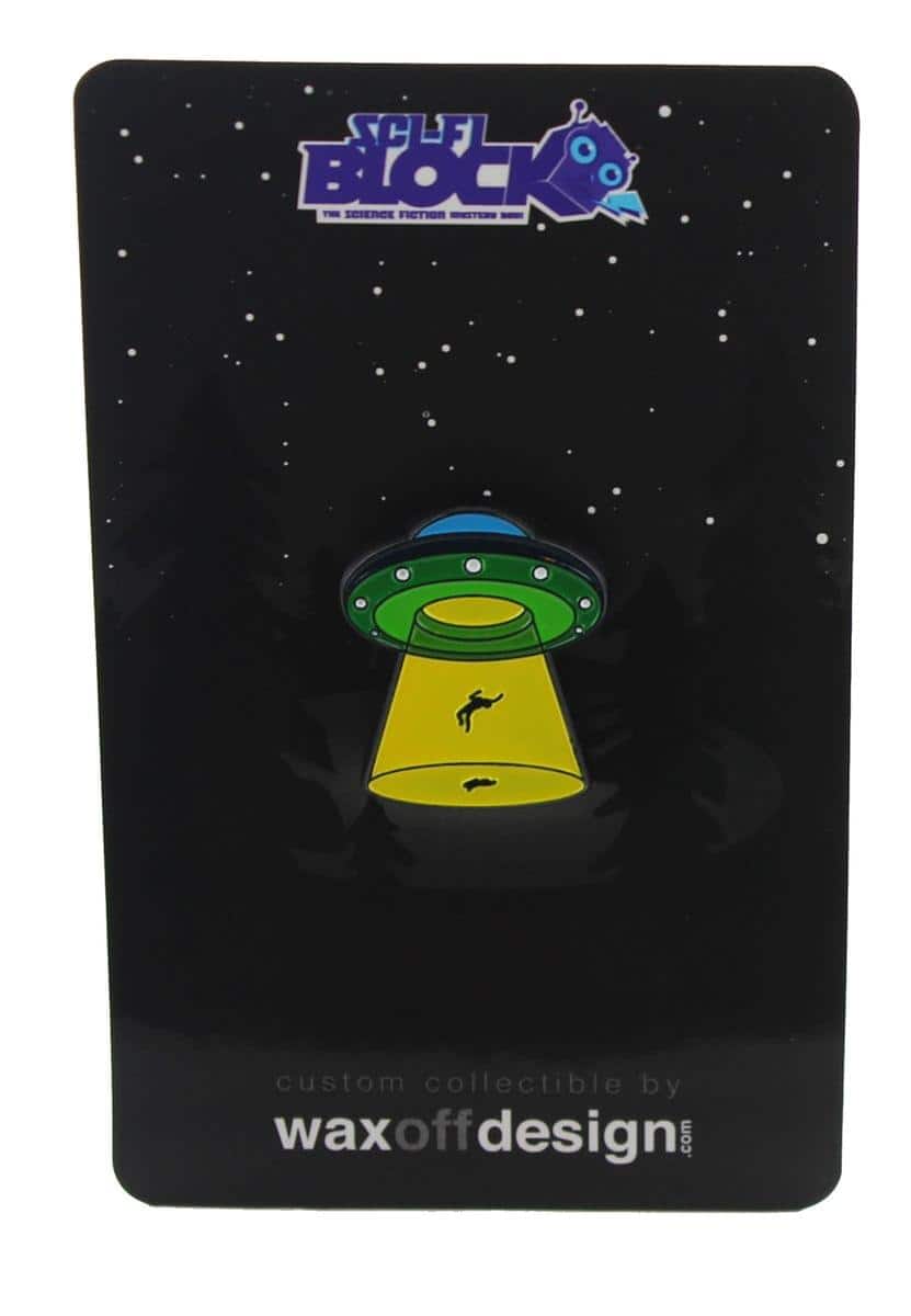 Nerd Block - Alien Abduction Enamel Pin - Green