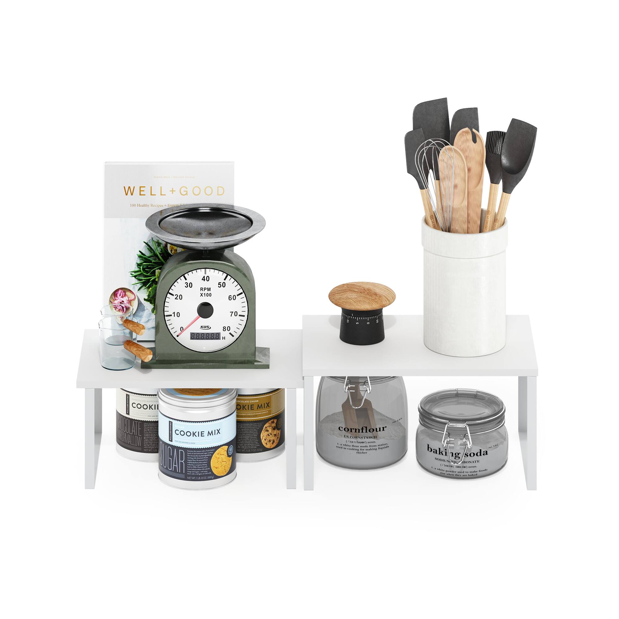 WELL + GOOD  
100 Healthy Recipes & Desserts  

COOKIES  
COOKIE MIX  
SUGAR  
cornflour  
baking soda  

Huitle Roas  
30 20 40 50 RFM X100 60 10 70 0 ..D 80 00nn0  
1 d  
COOKI SLAE COOKIE MIX  
AALD UGAR  
OKIE MIX  
cornflour  
1  
baki 1g soda  
.O.
