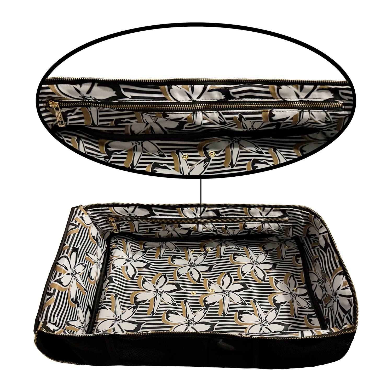 Alt View 1. PACK SNAP AND GO - Carry All Carry On Luggage Organizer - Black.