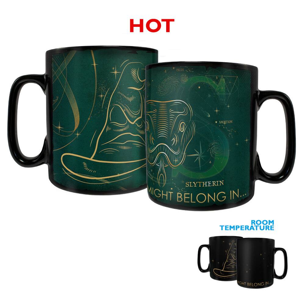Trend Setters - Harry Potter (Celestial House - Slytherin) Morphing Mugs® Heat-Sensitive Clue Mug - Black