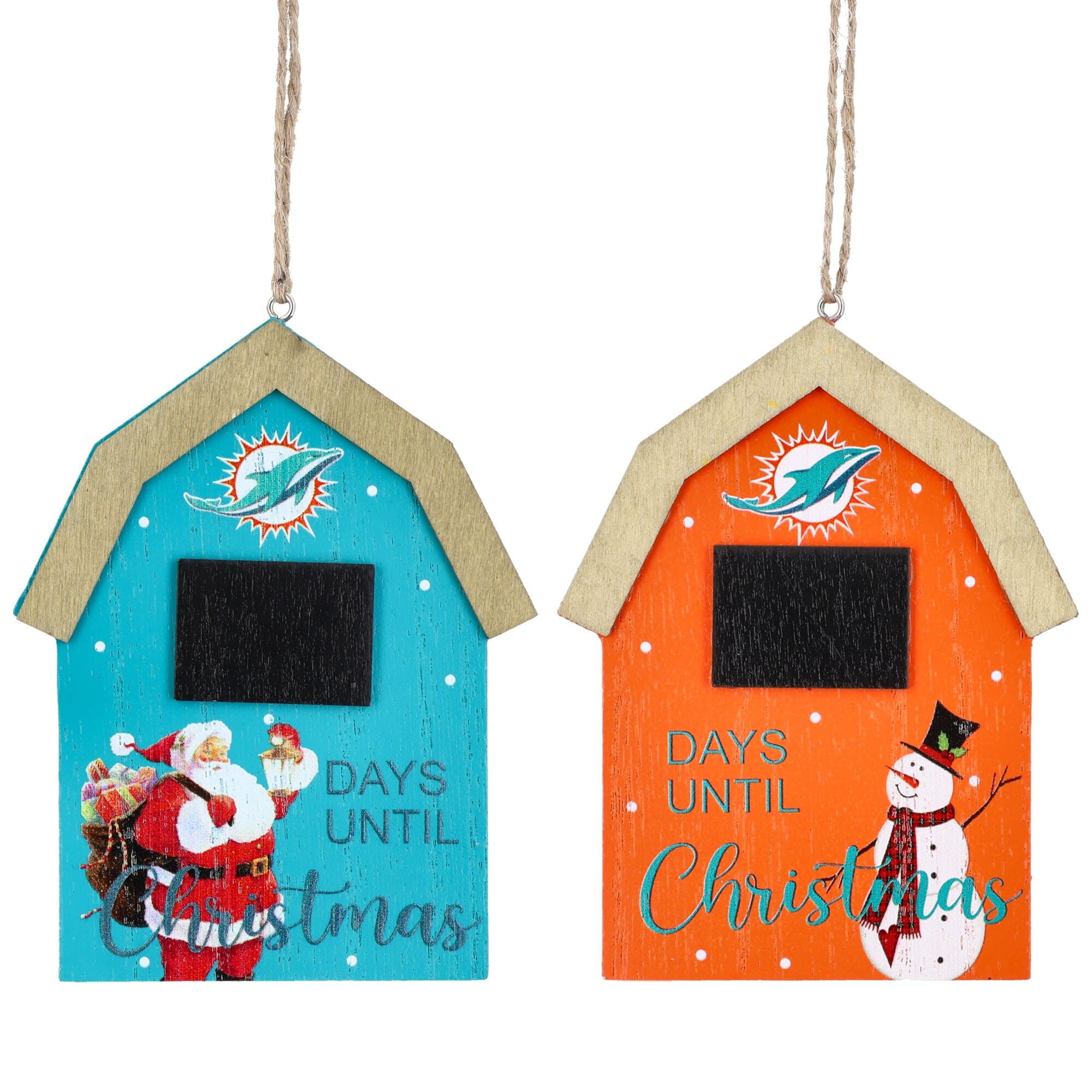 The Memory Company - Miami Dolphins 2-Pack Countdown Ornament Set - Multicolor