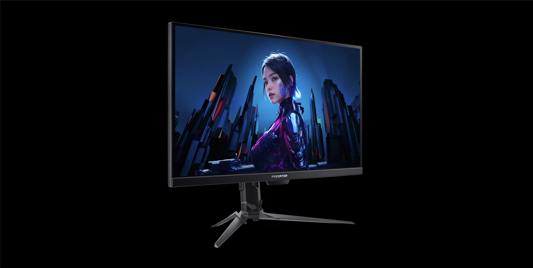 Angle. Acer - Acer Predator 27" QHD 360Hz IPS G-SYNC Gaming Monitor with PULSAR and Speakers.