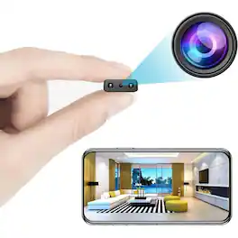 Stock Preferred - Smart Mini WiFi Security Camera 1080P HD | Wireless Home Surveillance Cam with Remote Monitoring