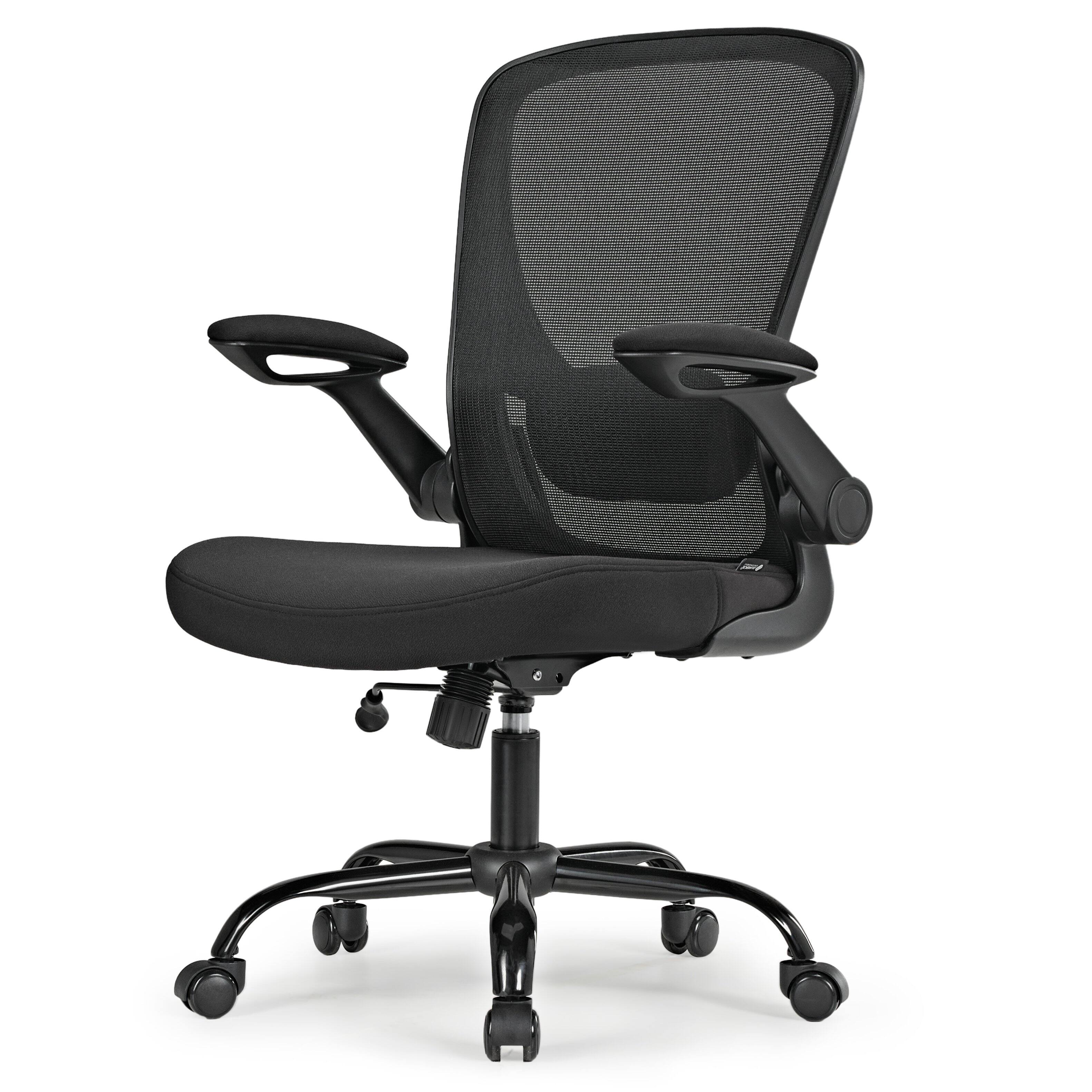 Front. Eureka Ergonomic - Ergonomic Mesh Office Chair with Adjustable Lumbar Support - Black.