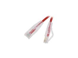 Nippon Labs - SLCAT6-28-3RD 28AWG Slim Cat6 Ethernet Cable - 3ft, Red, 550MHz, UTP, Stranded, RJ45