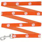 Front. StadiumSpot - Clemson Tigers 4' Narrow Dog Leash - Orange.