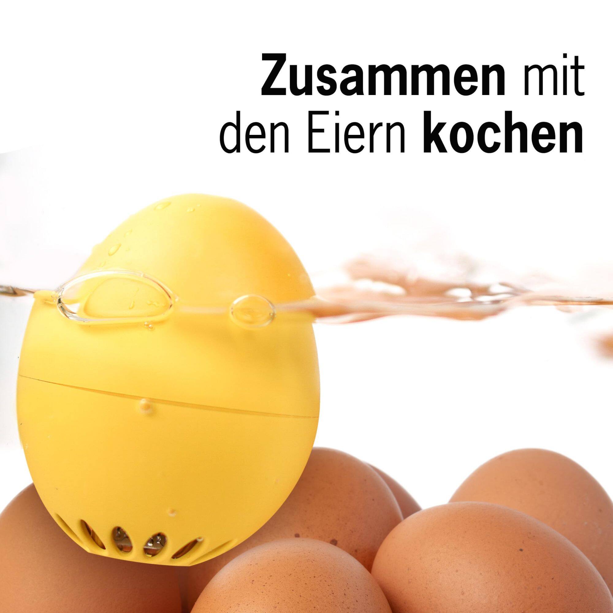 Zusammen mit den Eiern kochen
