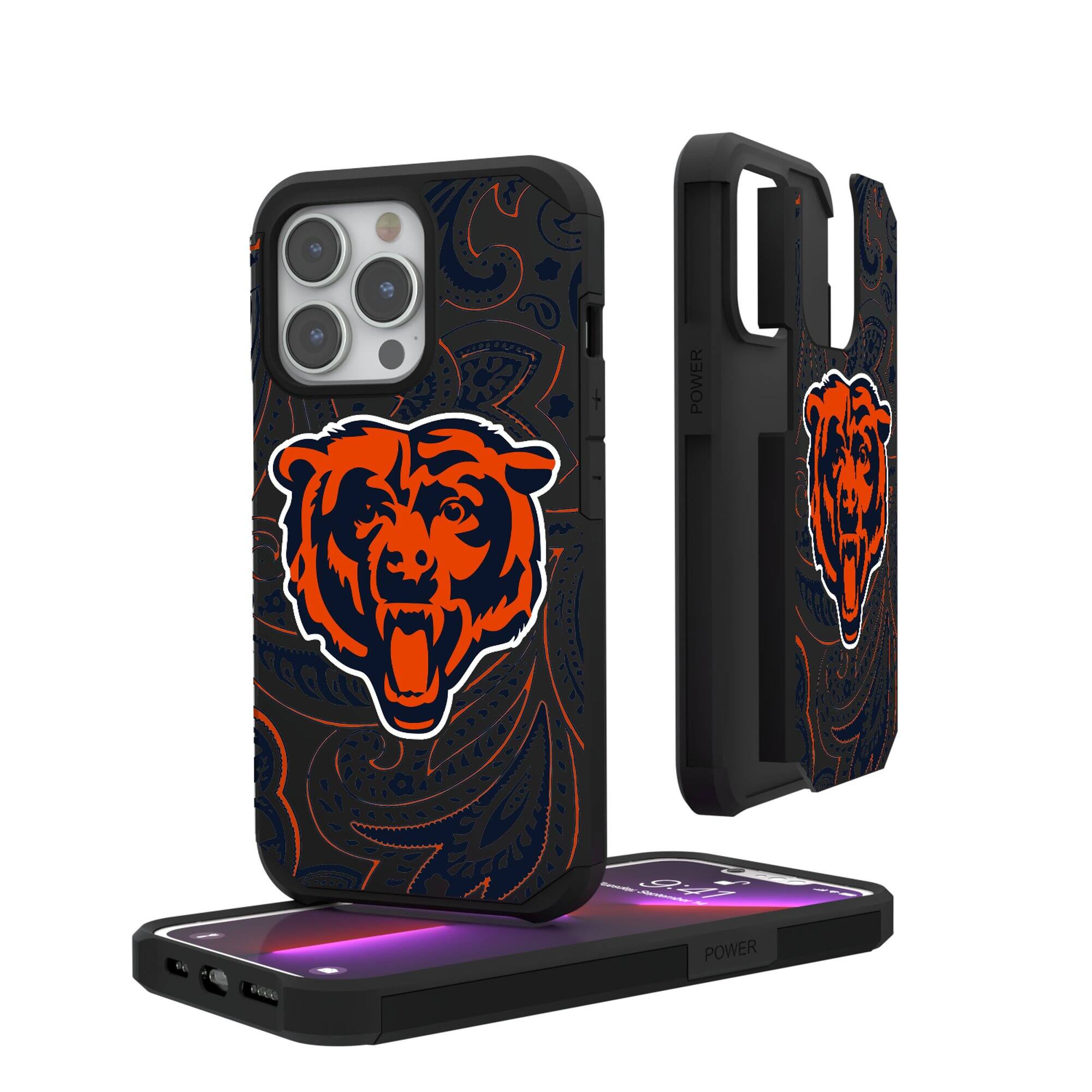 Keyscaper - NFL - Chicago Bears iPhone Rugged Paisley Design Case - 13 Pro - Multicolor price history on PriceWatchPro