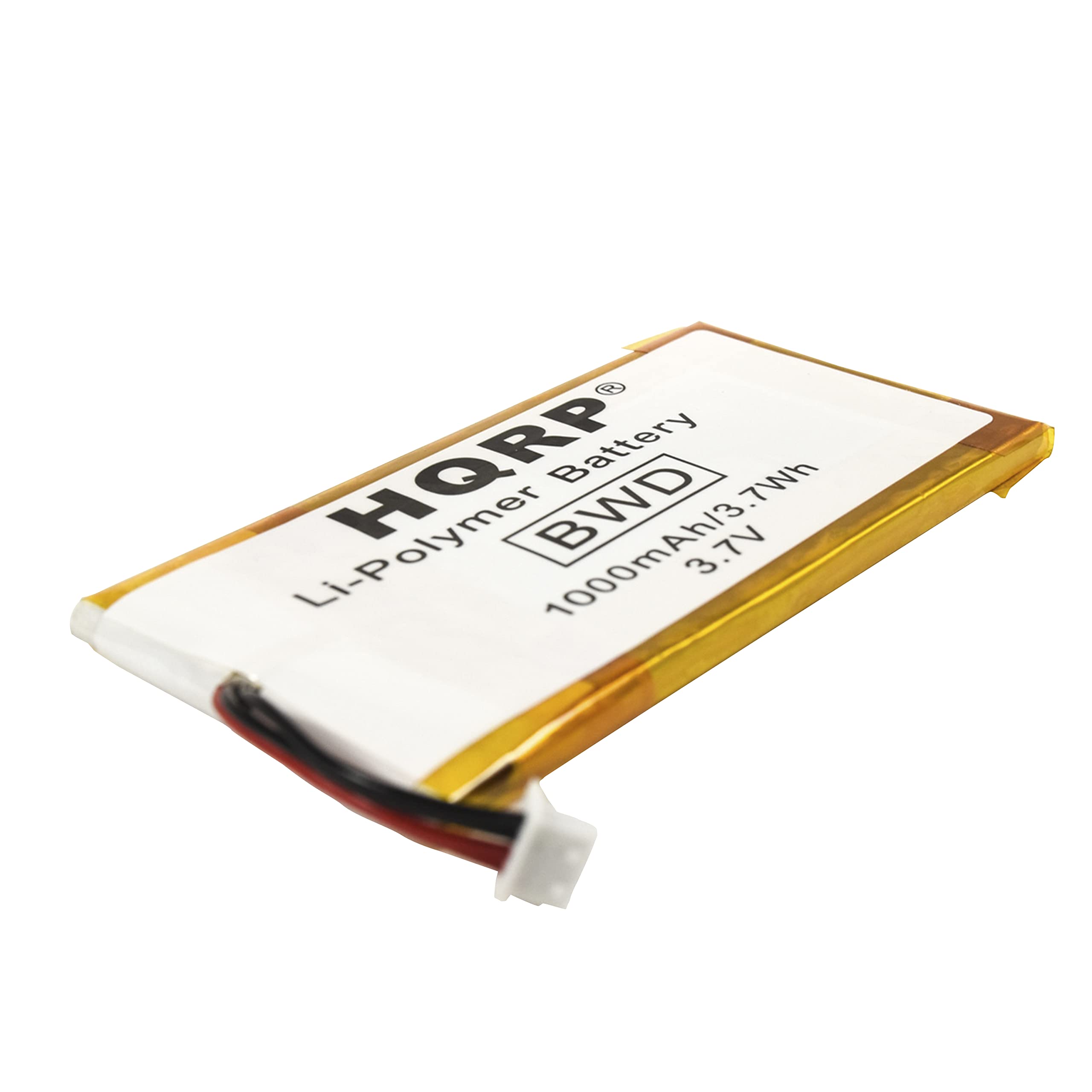 HQRP Battery  
Li-Polymer  
BWD  
1000mAh/3.7Wh  
3.7V