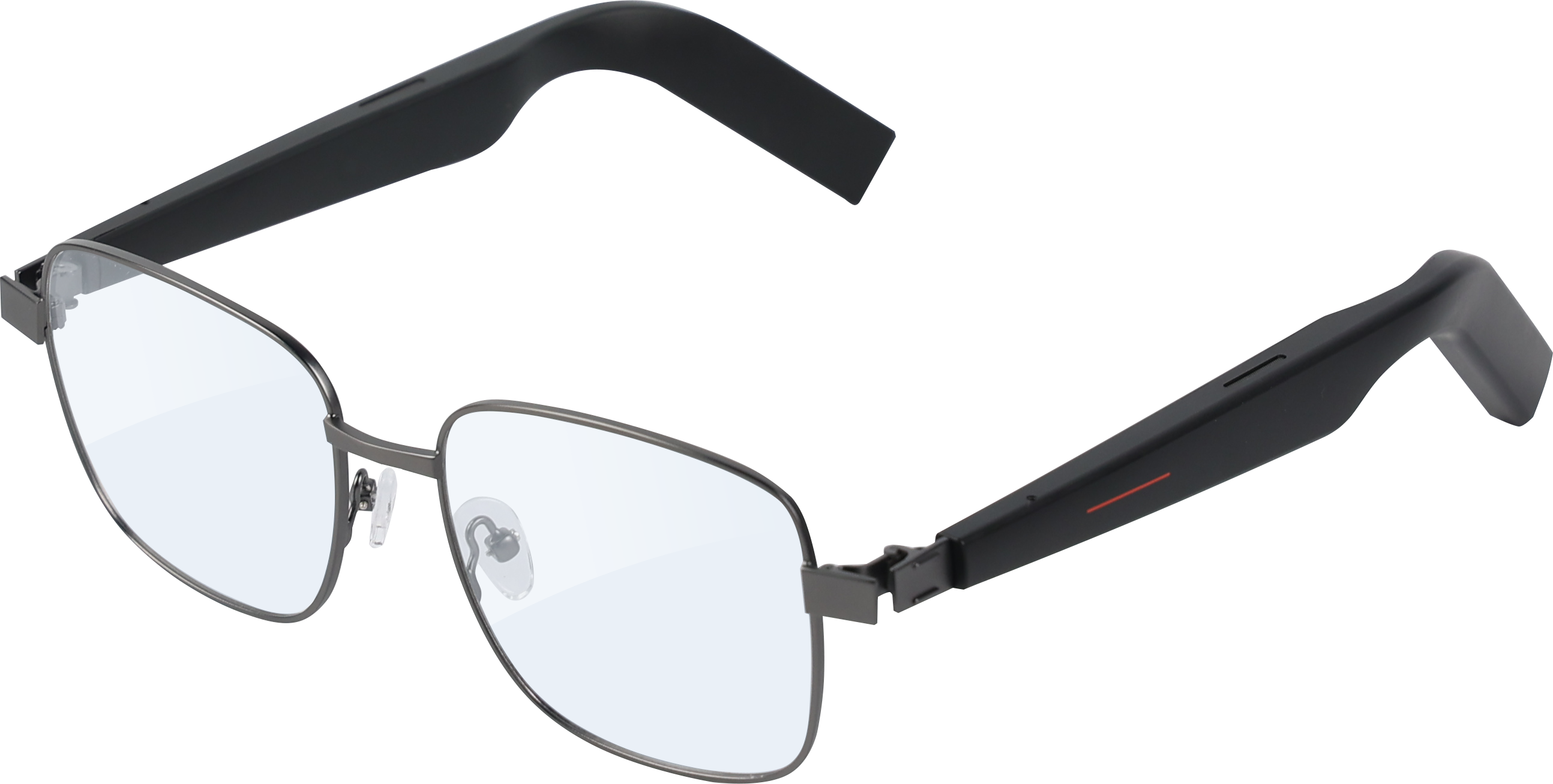 Front. IMIKI - SG1 Smart Audio Glasses, Bluetooth Smart Eyewear w/ Open Sound Field, Touch Control, Call Noise Reduction, Ergonomic Fit - Black.