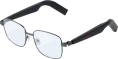 Front. IMIKI - SG1 Smart Audio Glasses, Bluetooth Smart Eyewear w/ Open Sound Field, Touch Control, Call Noise Reduction, Ergonomic Fit - Black.