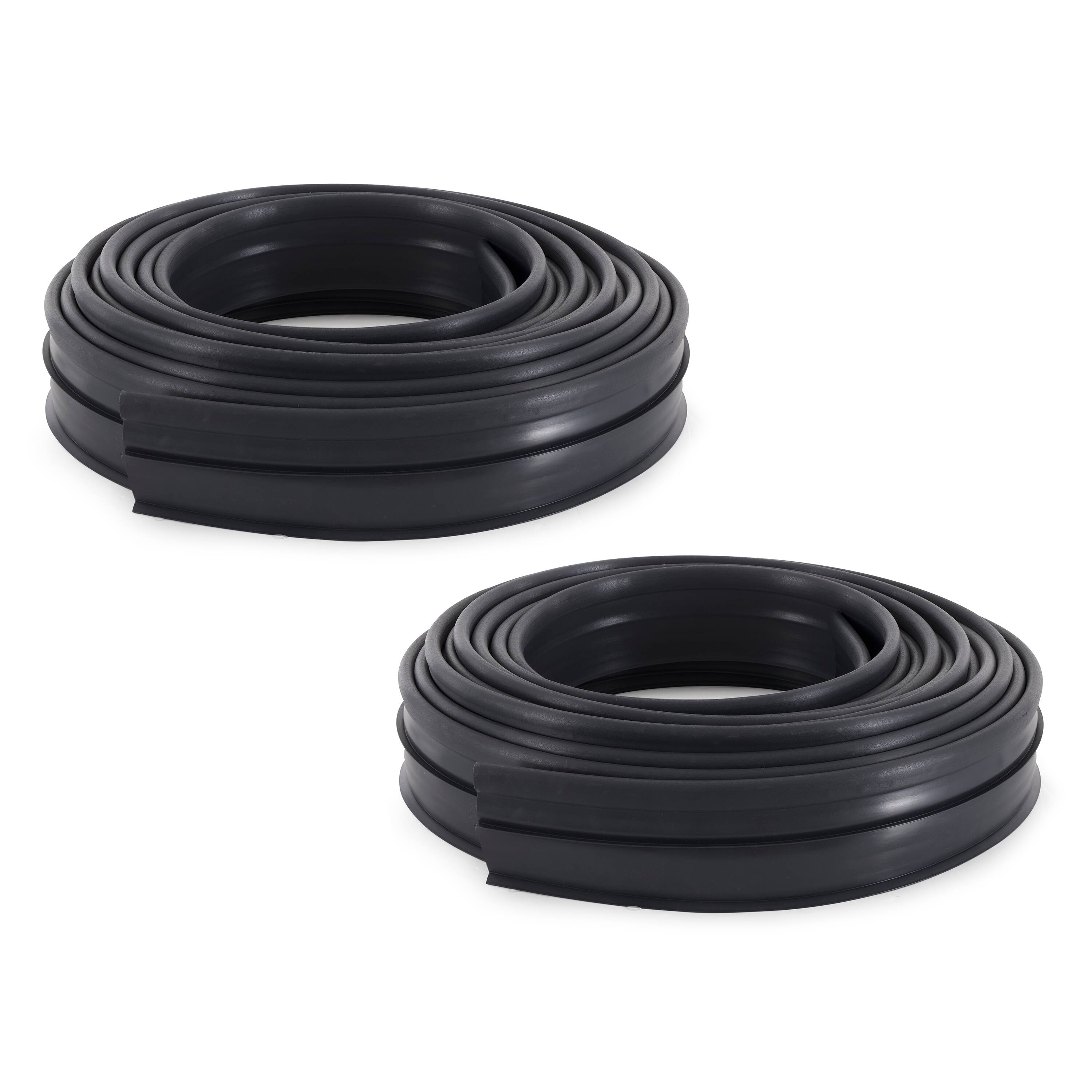 Front. Suncast - Suncast Professional Grade Dig In 60 Foot Landscape Edging Roll, Black (2 Pack).