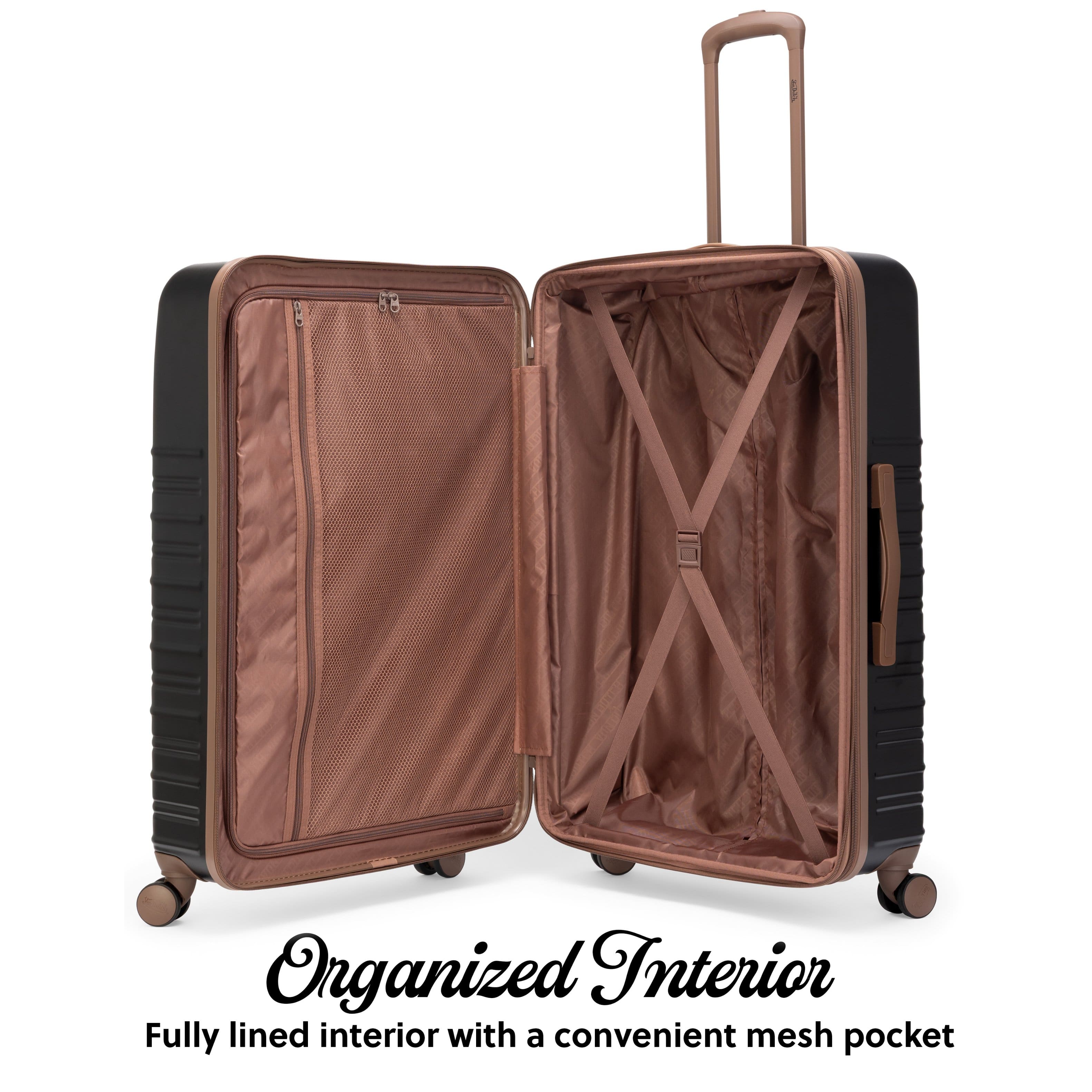 Von Dutch Retro Trek 3 Piece Expandable Hardside Spinner Luggage
