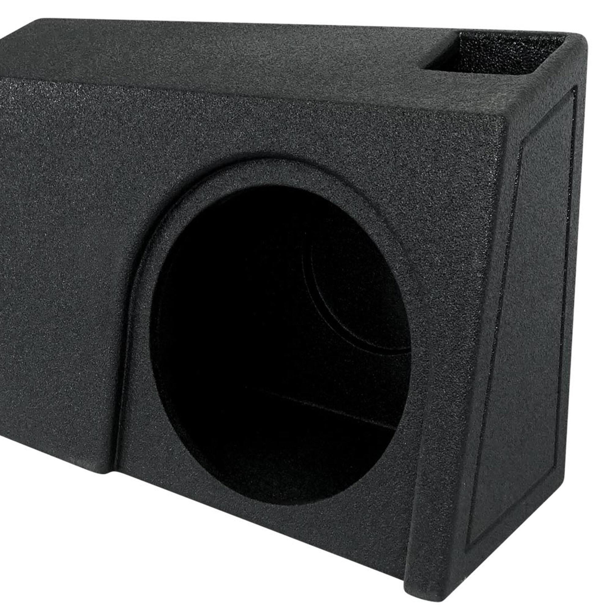 Alt View 3. QPower - QPower Dual 10" Sub Box - Chevy Silverado & GMC Sierra Crew & Double Cab 19-25 - Black - Charcoal.