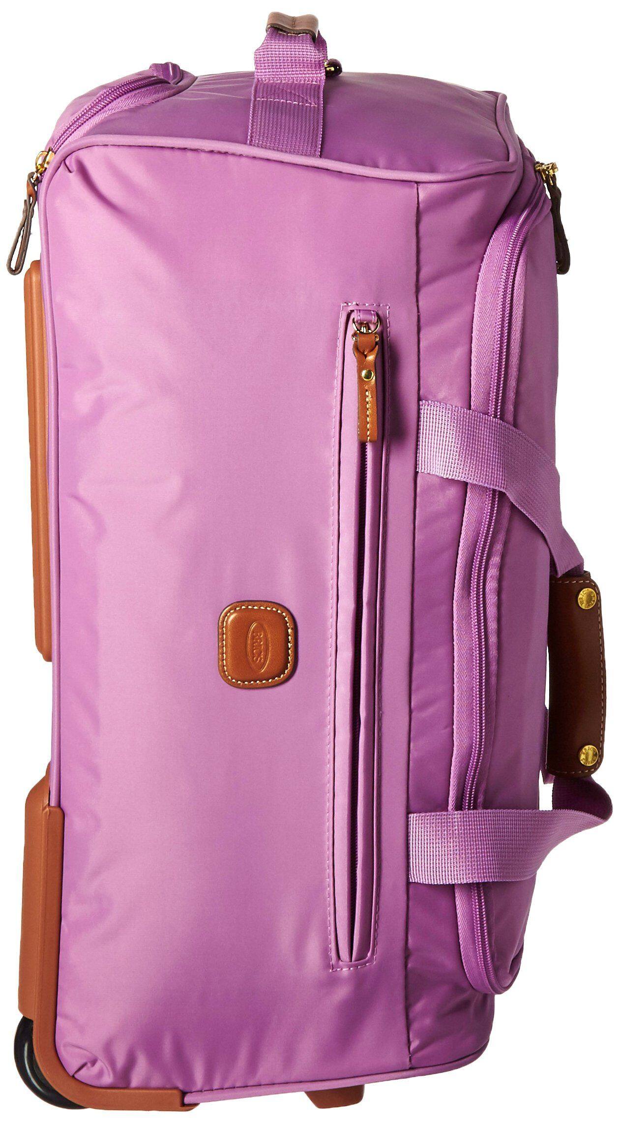 Left. Bric's - Bric's X-Bag 21" 2-Wheel Wheeled Duffel Bags Fuchsia - Fuchsia.