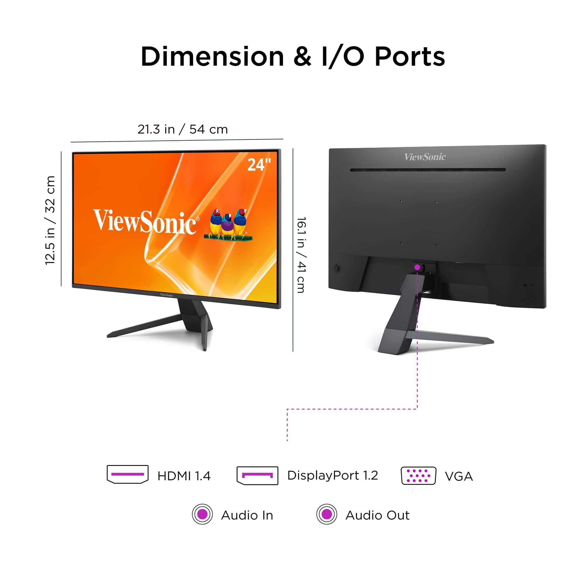 ViewSonic VX2470 MHD 24