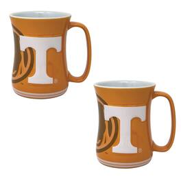 Indigo Falls - Tennessee Volunteers 16oz. Sculpted Barista Mug Two-Pack - Tennessee Orange
