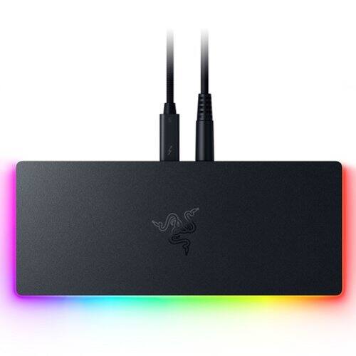 Razer - Thunderbolt 5 Dock Chroma: 11-Port Docking Station - 120Gbps Transfer - Triple 4K 144Hz or 8K 60Hz Display - PC & Mac - Black