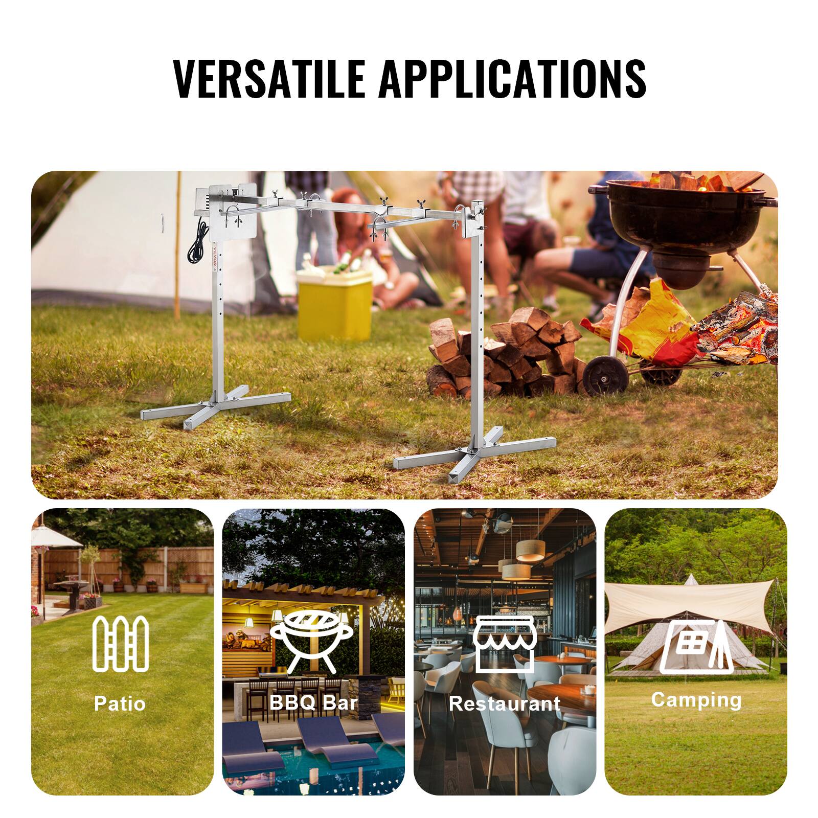 VERSATILE APPLICATIONS

Patio
BBQ Bar
Restaurant
Camping