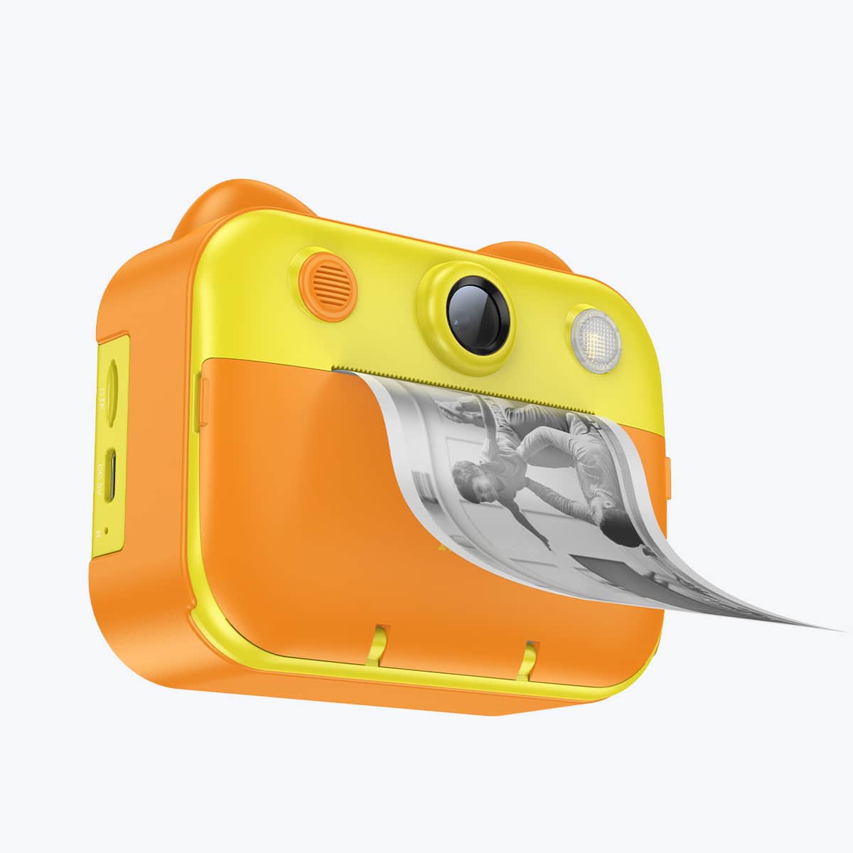 hoco. - Kids Dual-Cam Digital Print Camera Yellow