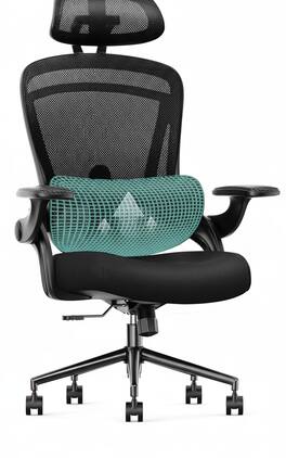 AOITUN - Ergonomic Mesh Office Chair High Back - Comfortable Seating for Daily Use - Ideal for Dorm Room and Home Office - Black