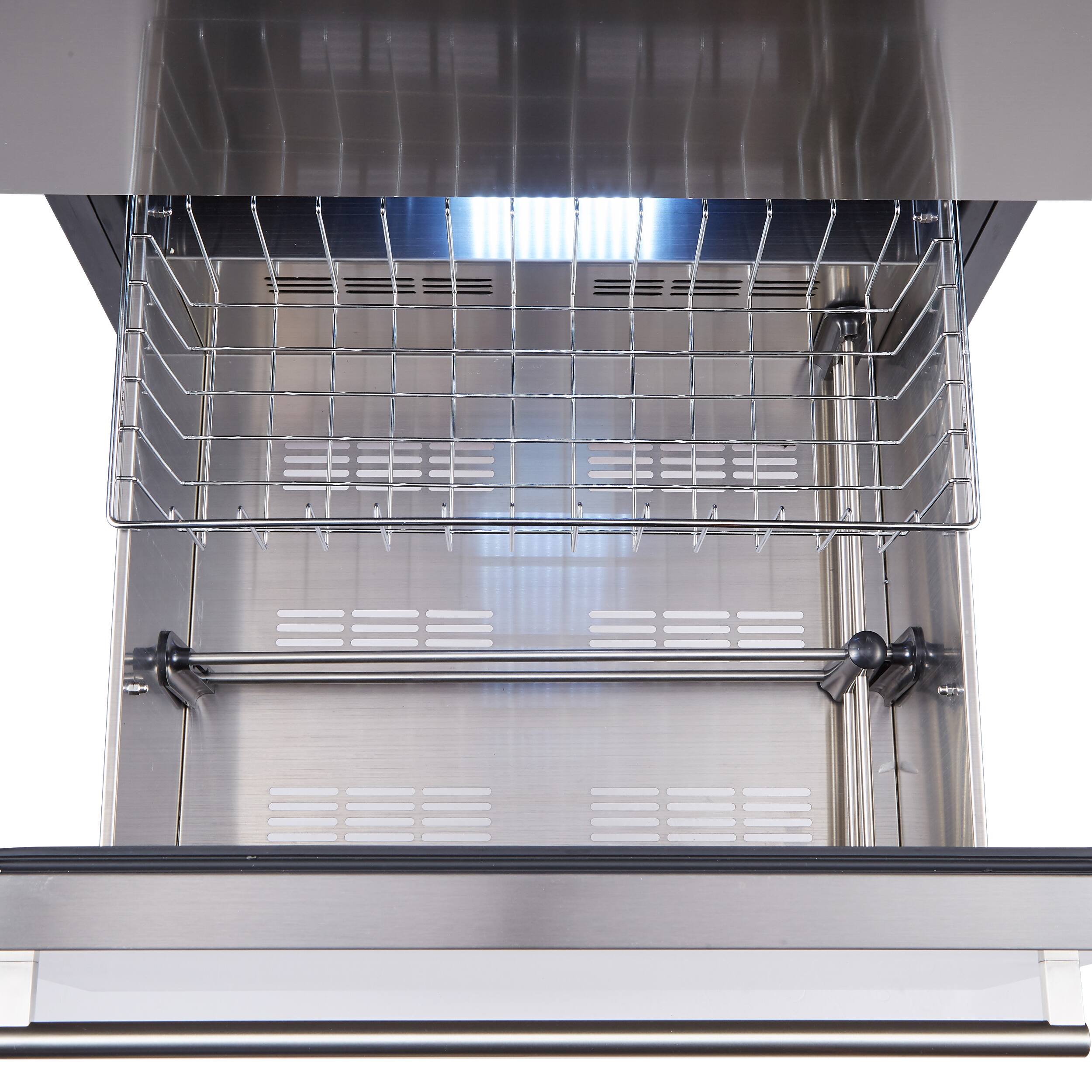 Alt View 5. Forno Appliances - Azienda Dual Zone Convertible 108-Bottle Wine Cooler - Stainless steel.