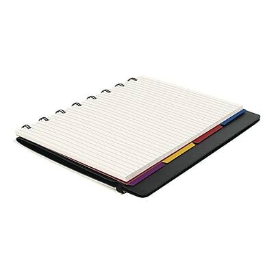 Alt View 2. Filofax - Filofax A5 Classic Bright 4-Subject Professional Notebooks, 5.8" x 8.25", College Ruled, 56 Sheets, Black   (B115007U) - Black.