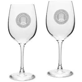 Jardine - Gettysburg Bullets 16oz. 2-Piece Traditional White Wine Glass Set - Multicolor