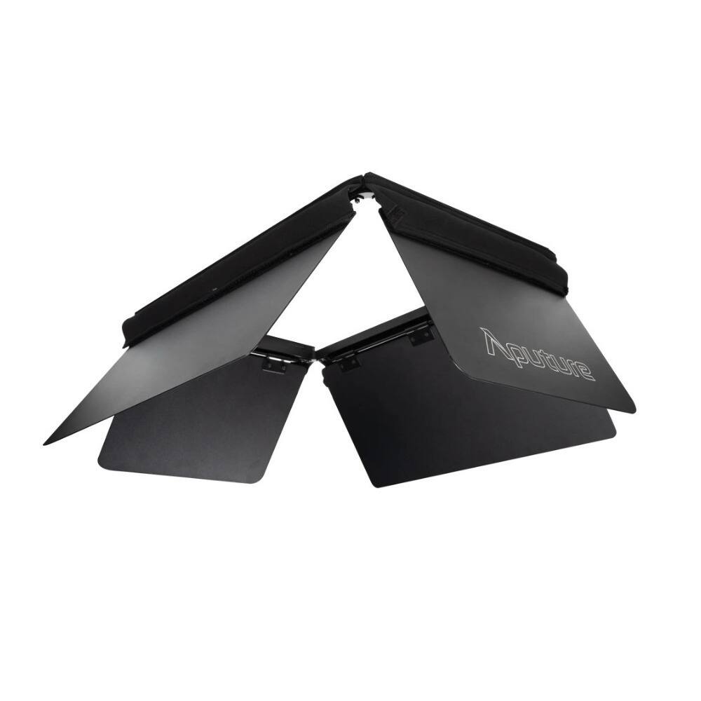 Angle. Aputure - Aputure Nova P300C 300W RGBWW LED Soft Light Panel with P300C Barndoors Bundle.