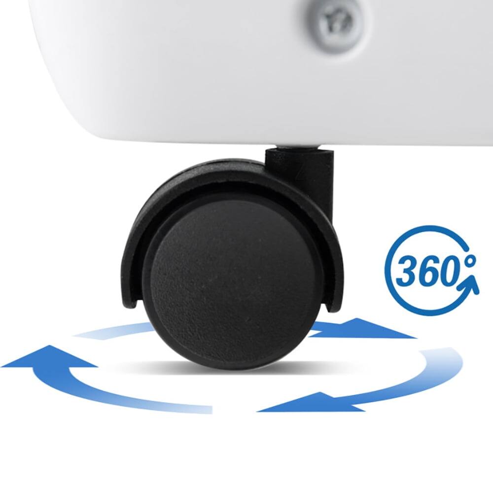 Back. Resenkos - Air Conditioner, Cooler,8000 BTU Portable Air Conditioner 3 in 1 Floor AC Unit with Fan and Dehumidifier-White - White.