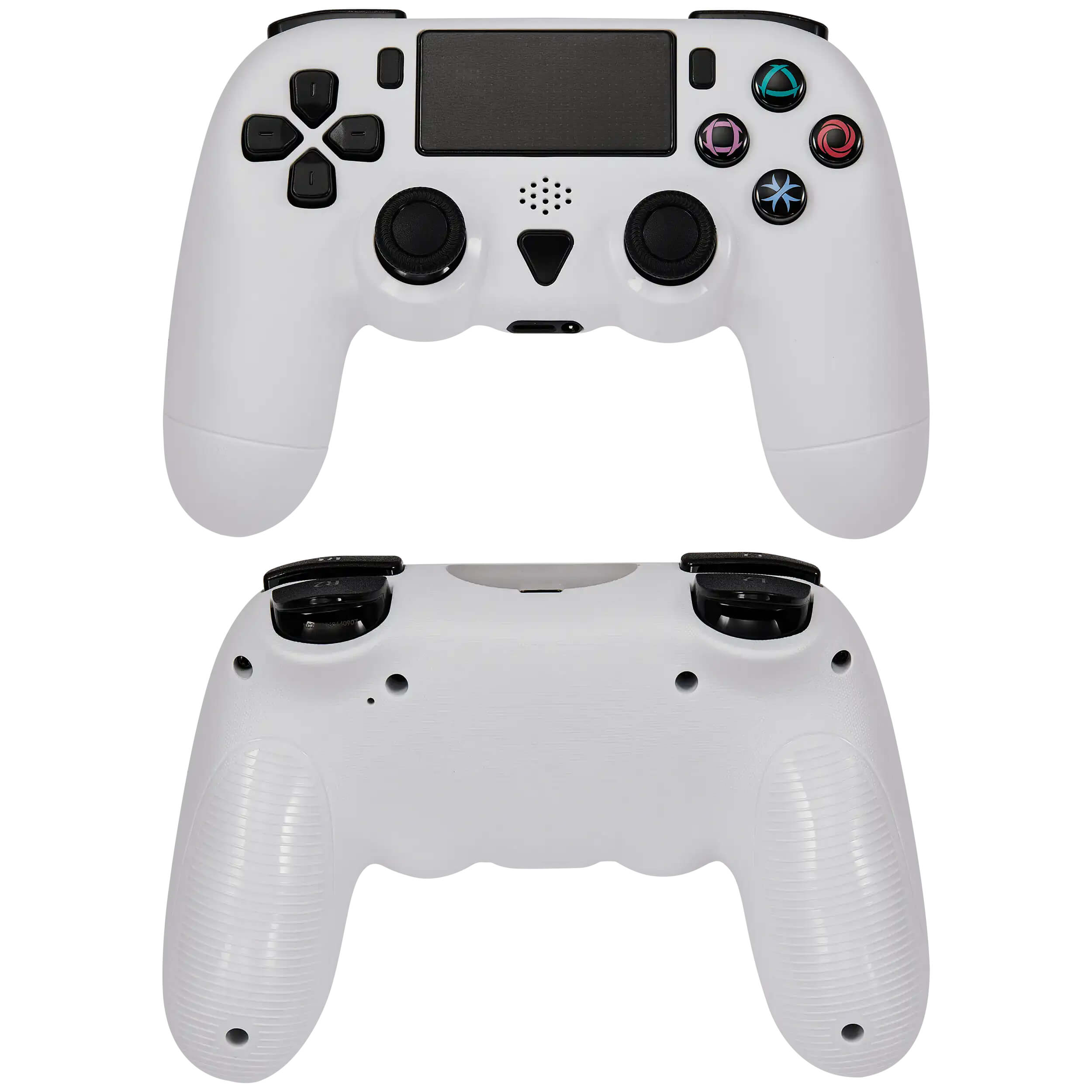 Alt View 5. Dobe - Wireless Bluetooth Controller Compatible For PlayStation 4 PS4 - White - White.