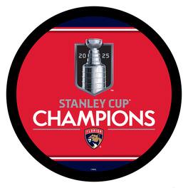 Evergreen Enterprises - Florida Panthers 2025 Stanley Cup Champions Round LED Wall Sign - Blue