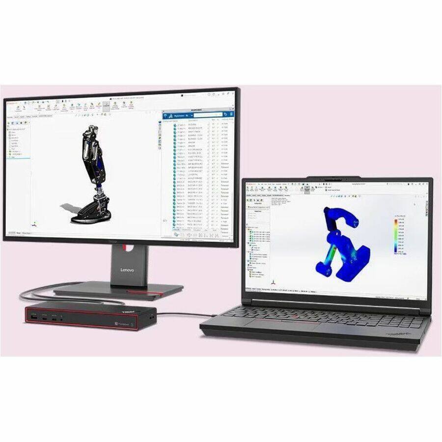 Alt View 6. Lenovo - Lenovo ThinkPad P16 Gen 3 21RQ001KUS 16" Mobile Workstation - WQUXGA - Intel Core Ultra 7 265HX - vPro Technology - 32 - Black.