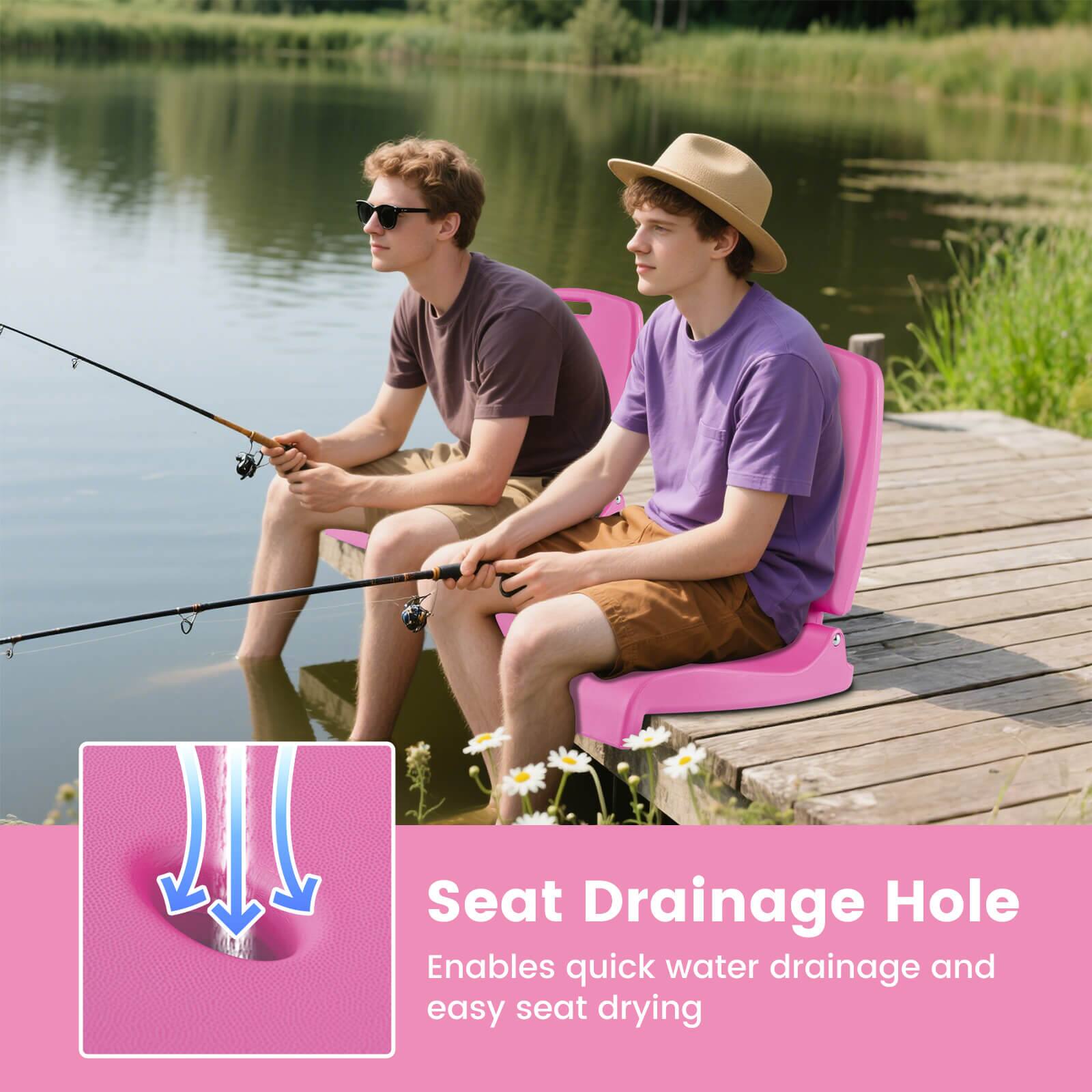 Seat Drainage Hole  
Enables quick water drainage and easy seat drying