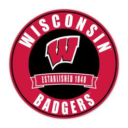 Fan Creations - Wisconsin Badgers 24" Circle with Banner - Multicolor