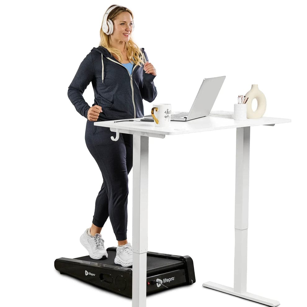LifePro - Walking Pad Treadmill Under Desk Walking Pad Mini Portable Treadmill for Home Office - Black price history on PriceWatchPro
