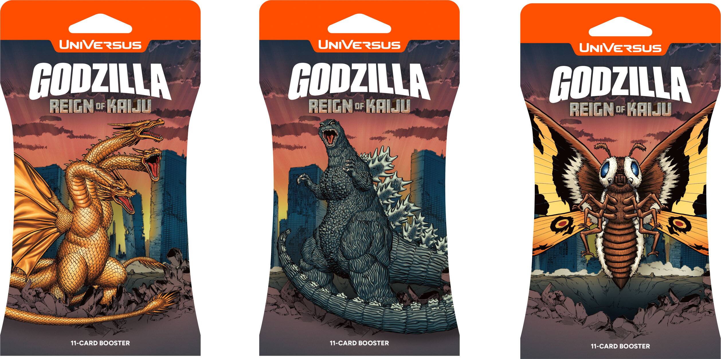 UNIVERSE GODZILLA REIGN OF KAIJU  
11-CARD BOOSTER