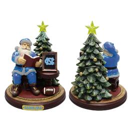 The Memory Company - North Carolina Tar Heels Christmas Story Santa Figurine - Multicolor