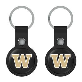 Keyscaper - Washington Huskies Two-Pack AirTag Holders - No Size - Black
