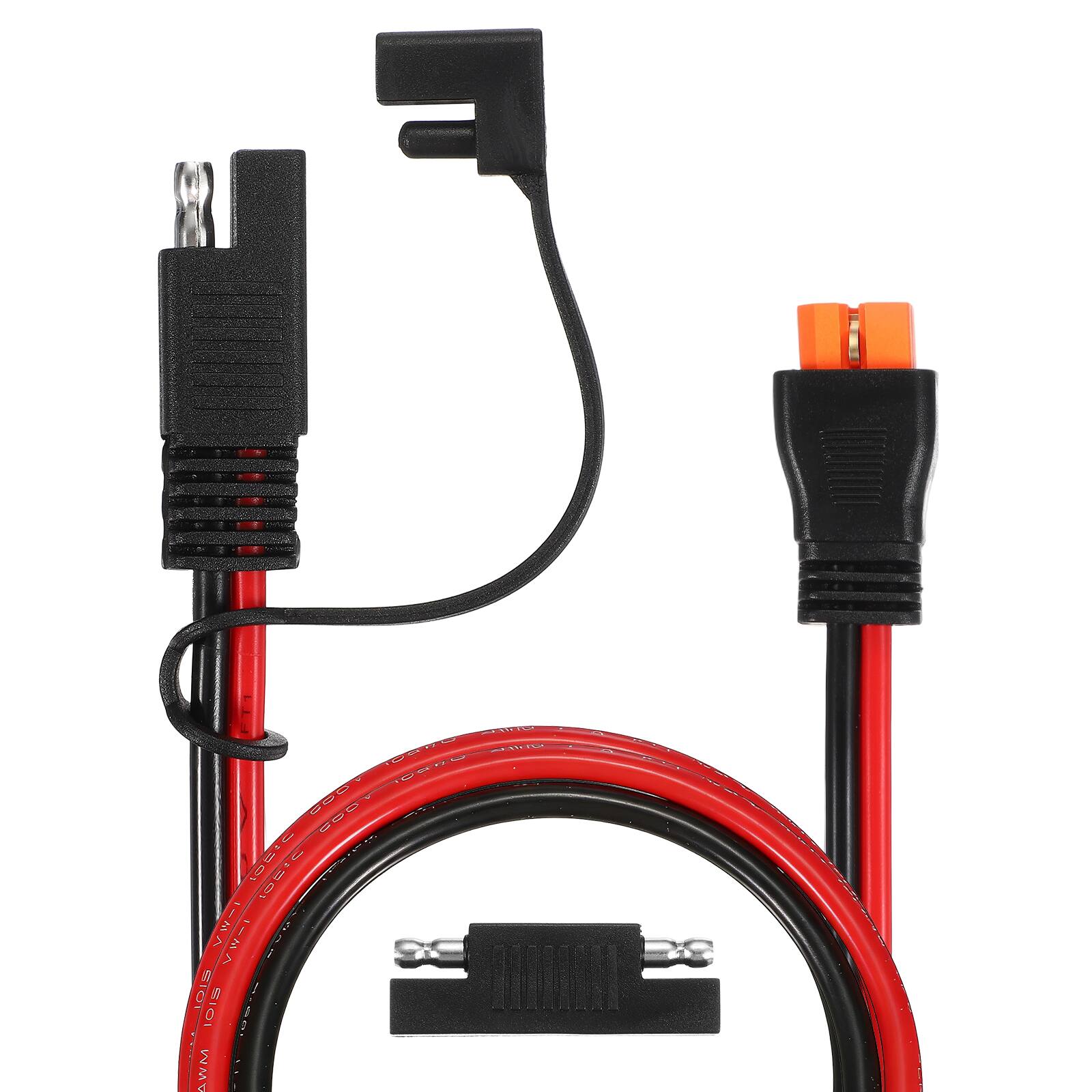 Unique Bargains - SAE to XT60i Connector Cable, 12AWG, 3.3ft, 300V, with Caps & Polarity Reverse Adapter - for Cars/Solar - Black/Red price history on PriceWatchPro