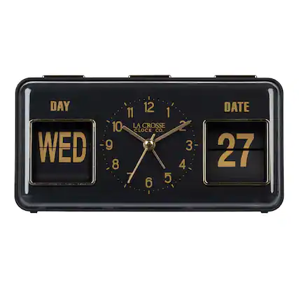 DAY WED 12 1 11 10 LA CROSSE CLOCK CO. 9 8 7 6 5 2 3 - 4 DATE 27