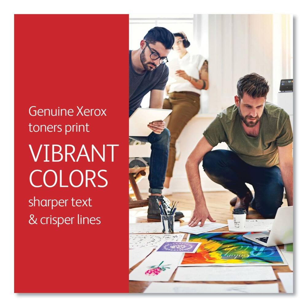 Genuine Xerox toners print  
VIBRANT COLORS  
sharper text & crisper lines