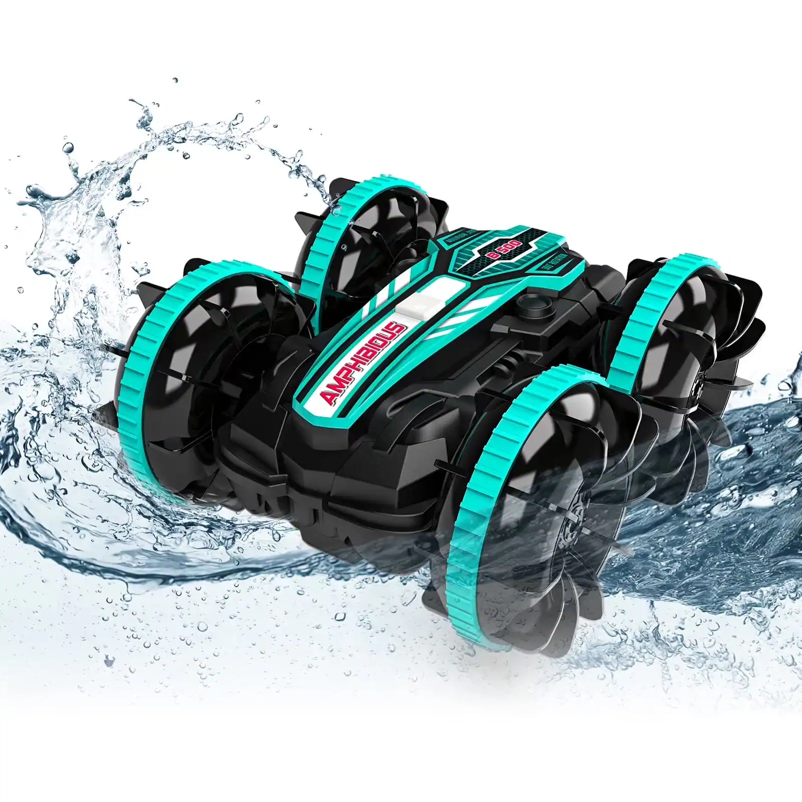 VILINICE - Remote Control Car, 4WD RC Car with Double-Sided Driving, Land Water 2 in 1 Stunt Car, Toy for Boys & Girls