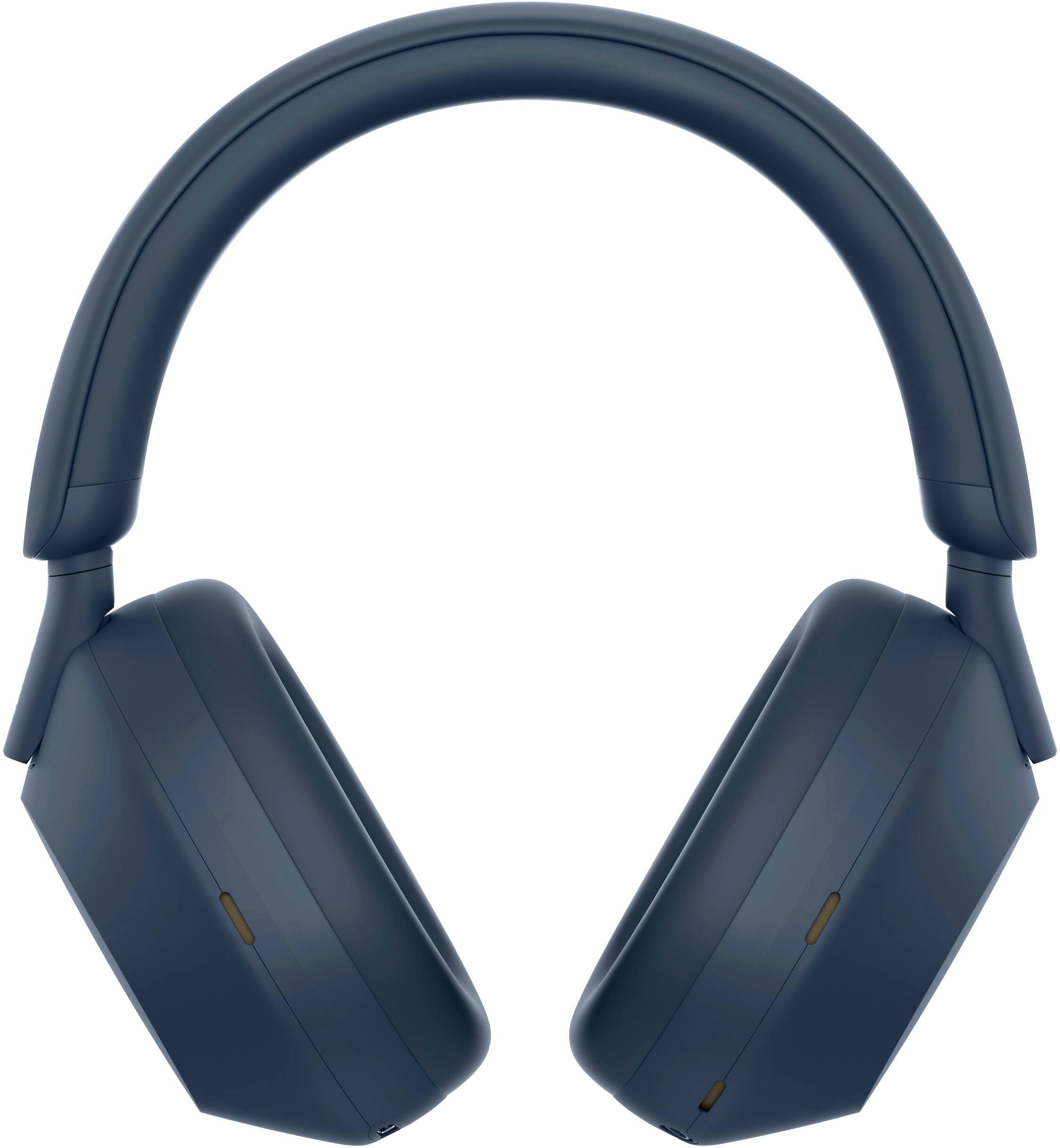 Alt View 11. Sony - WH-1000XM5 Wireless Noise Cancelling Over-the-Ear Headphones - Blue.