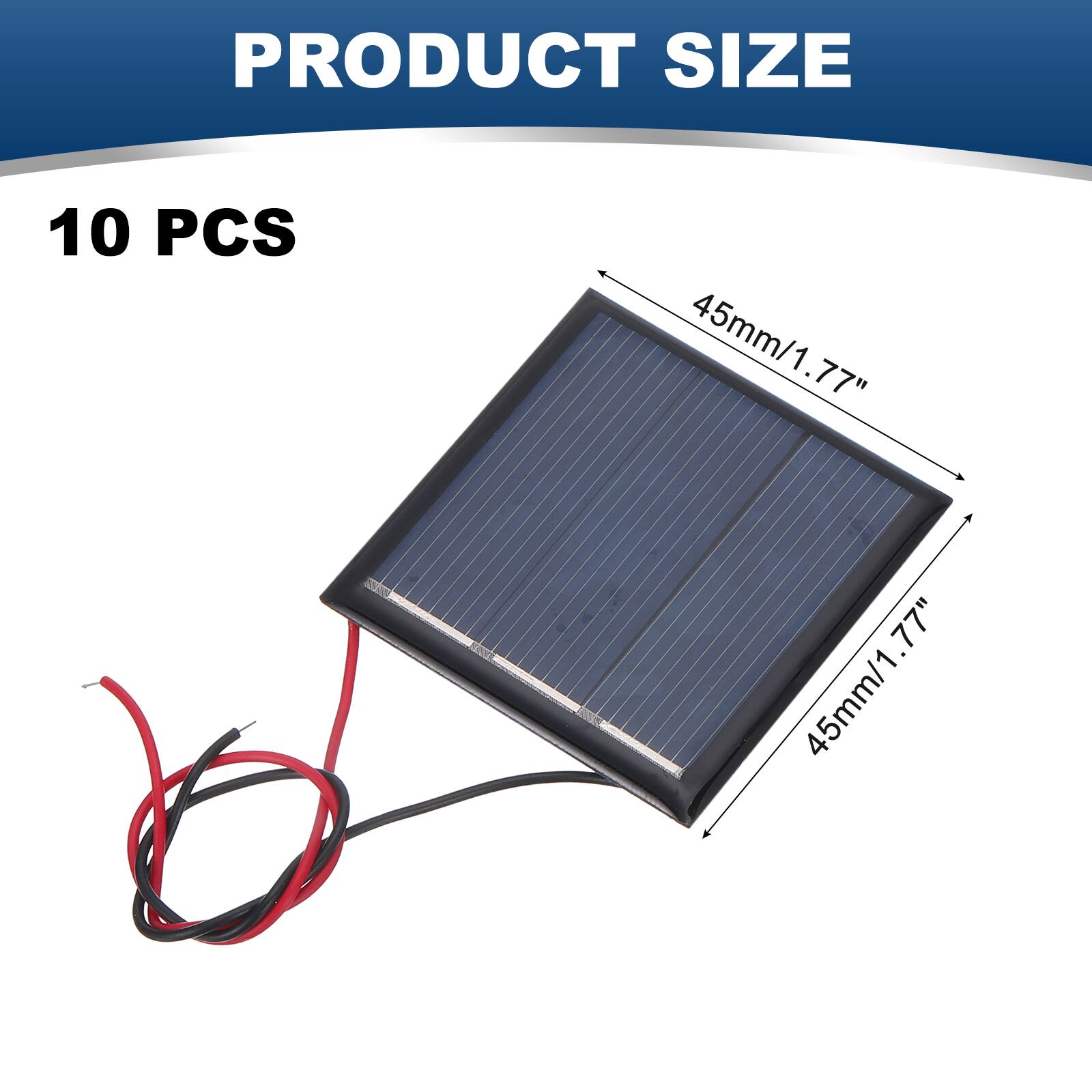 PRODUCT SIZE  
10 PCS  
45mm/1.77" x 45mm/1.77"