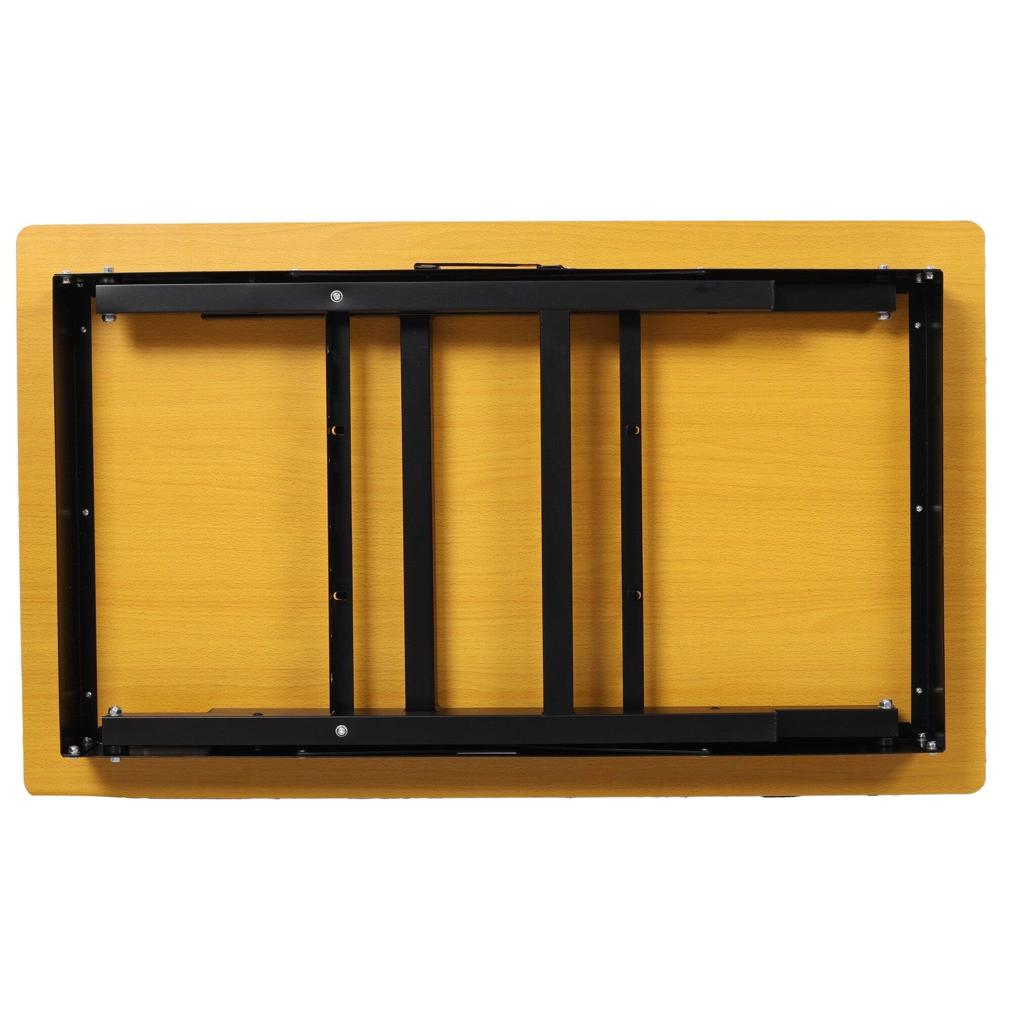 Alt View 4. Boyel Living - 39 inch L x 23 inch W Portable Folding Black Workbench Table with Solid Wood Worktop.