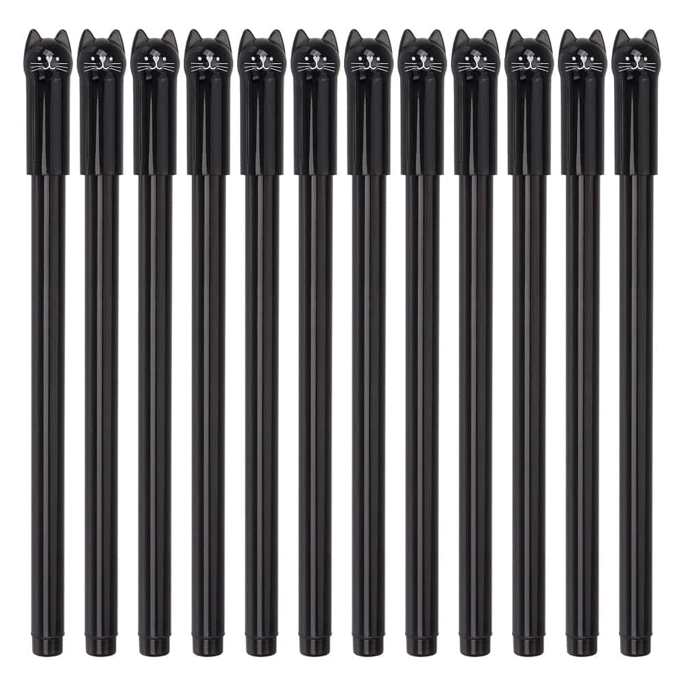 Paradigms Interiors - Girl Cute Pens Ink Pen Cat Gel School Office Supplies ()