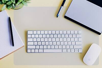 Alt View 1. Desktex - Desktex Plastic Desk Pad, 22" x 17", Clear (FPDE1722RA) - Clear.