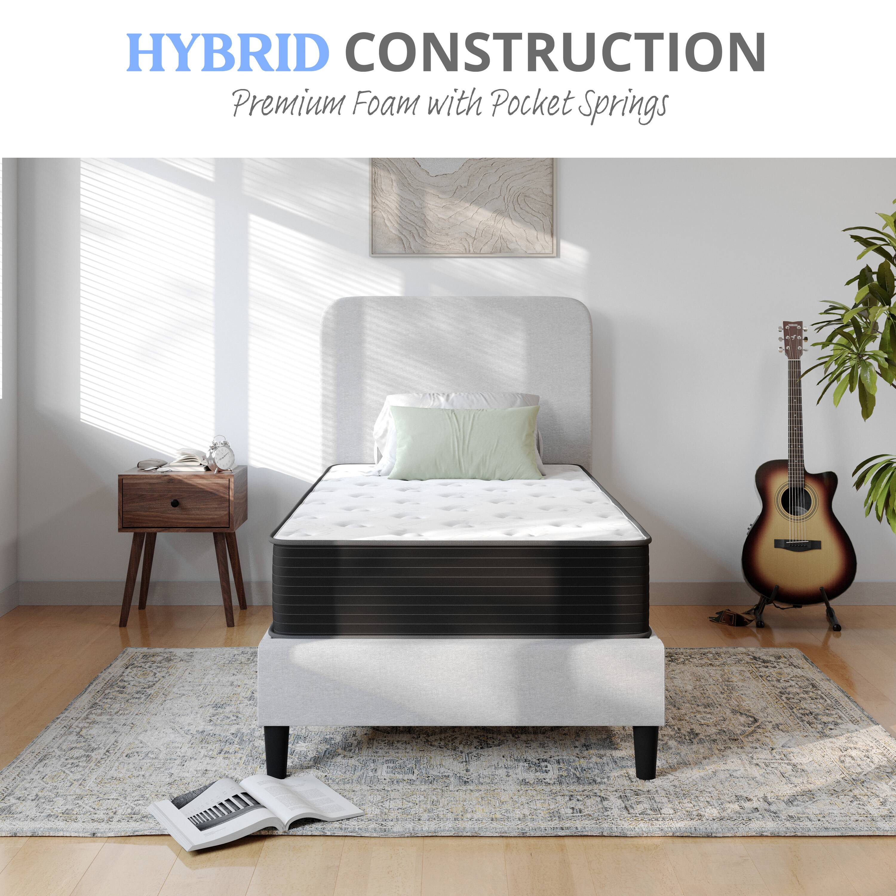 HYBRID CONSTRUCTION  
Premium Foam with Pocket Springs